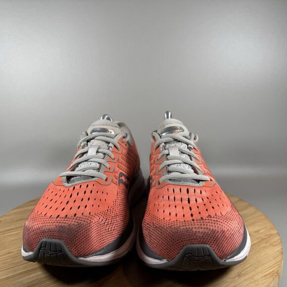 Saucony Ride 13 Women's Size 9.5 Orange Lace Up Running Shoes Sneakers Athletic - Picture 2 of 8